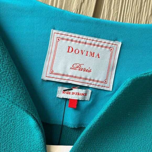 Dovima Paris High-End French Designer Colorblock Shift Dress, SZ 6-8 - Picture 7 of 12